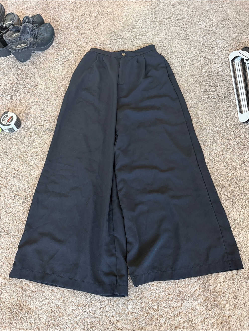 HYFVE Black Wide Leg High-Rise Pants